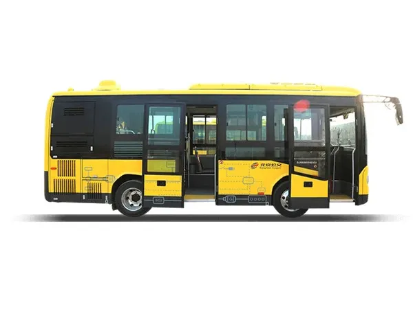 15 o'rinli Gibrid jamoat avtobusidan foydalanilgan